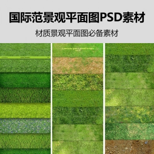 国际范景观平面图PSD素材