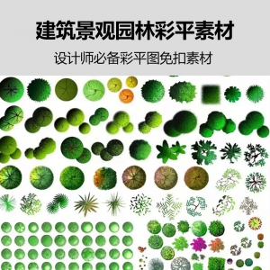 建筑景观园林彩平素材