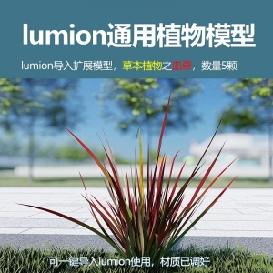 lumion草本植物血草5颗