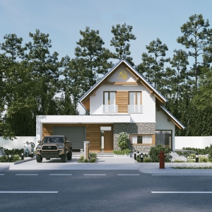 SU别墅外景场景模型08