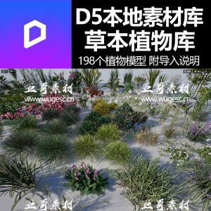 D5草本植物本地模型库198棵