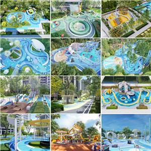 现代儿童游乐区 儿童活动区 儿童乐园 共12套SU模型 游乐场SU模型