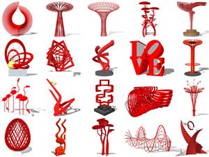 现代创意景观雕塑