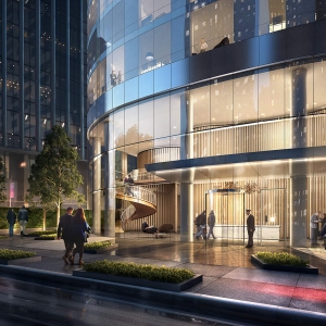 建筑效果图后期psd素材案例06