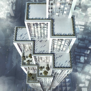 建筑效果图后期psd素材案例15