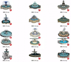 su水景综合模型