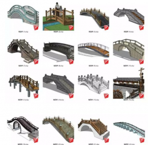 各种桥SU模型合集
