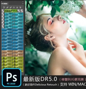 DR5高级版人像精修PS扩展面板+视频教程