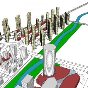 城市配景模型 (4)