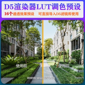 D5渲染器清新通透lut预设16个