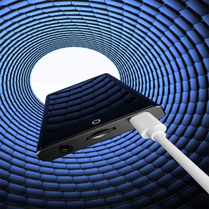 keyshot 手机 充电线 模型