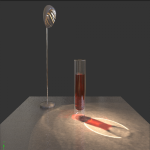 keyshot玻璃杯 台灯场景模型