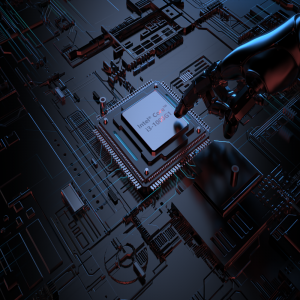 keyshot置换芯片场景模型