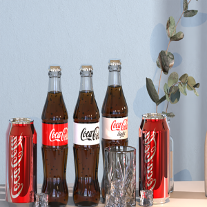 keyshot饮料场景模型