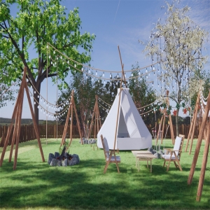 现代露营公园景观帐篷10