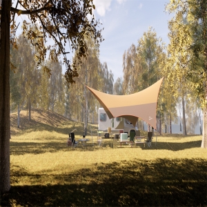 现代露营公园景观帐篷4