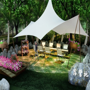 现代露营公园景观帐篷8