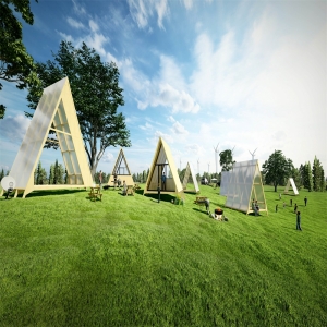 现代露营公园景观帐篷9