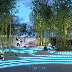 D5渲染器熊猫园场景