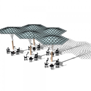 SU多层几何形构筑物3