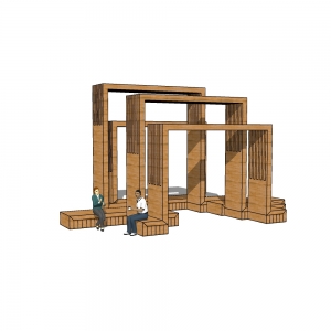 廊架形构筑物10