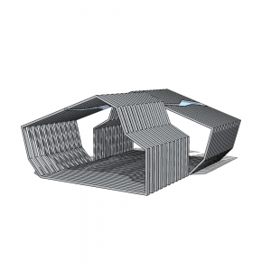 廊架形构筑物102