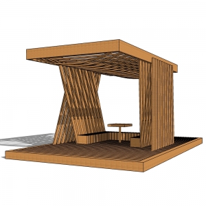 廊架形构筑物103