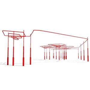 廊架形构筑物11