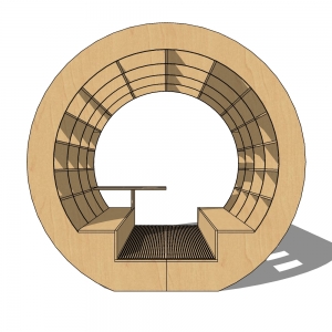 廊架形构筑物110