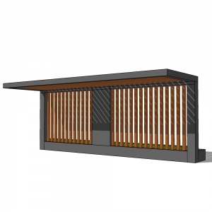 廊架形构筑物122