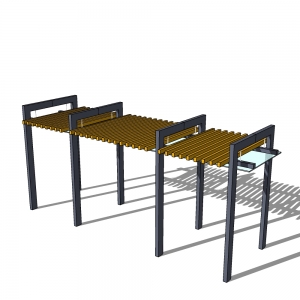 廊架形构筑物124
