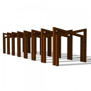 廊架形构筑物128