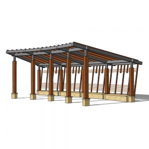 廊架形构筑物13