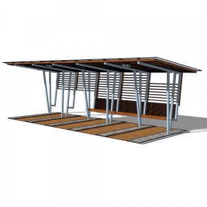 廊架形构筑物17