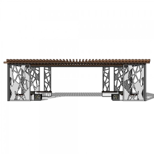 廊架形构筑物21