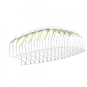 廊架形构筑物22