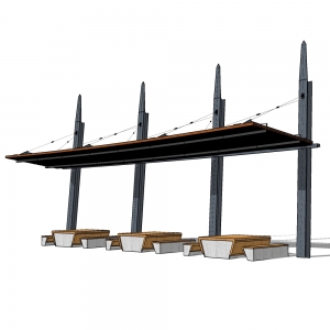 廊架形构筑物28