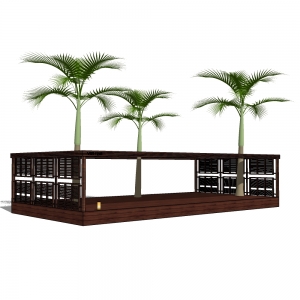 廊架形构筑物31