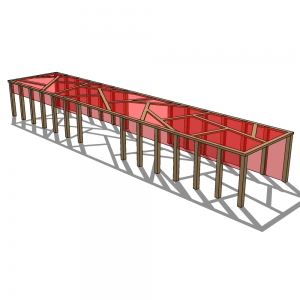 廊架形构筑物32