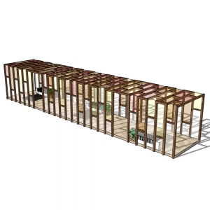 廊架形构筑物34