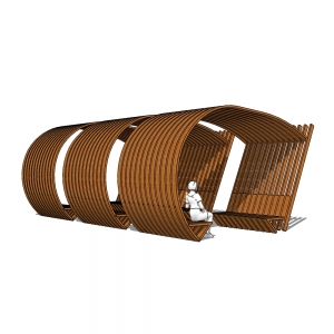 廊架形构筑物42