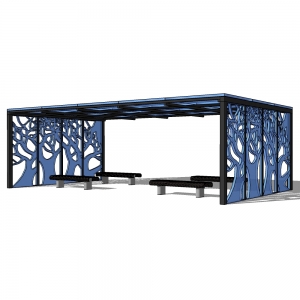 廊架形构筑物43