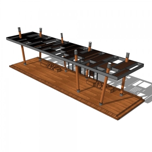 廊架形构筑物50