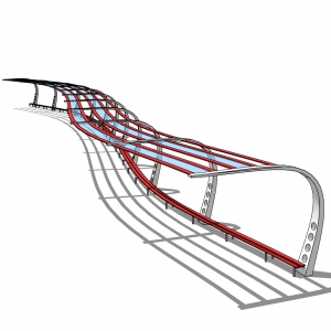 廊架形构筑物60