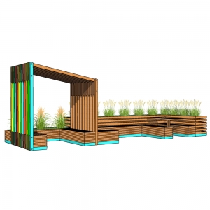 廊架形构筑物65