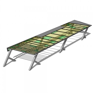 廊架形构筑物68