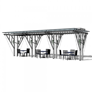 廊架形构筑物73