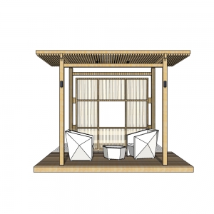 廊架形构筑物82