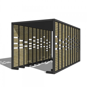 廊架形构筑物90