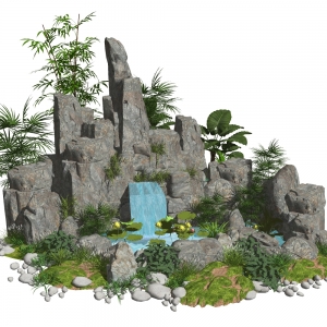 新中式假山石头1